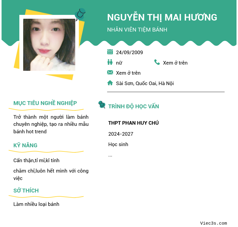 CV ứng viên