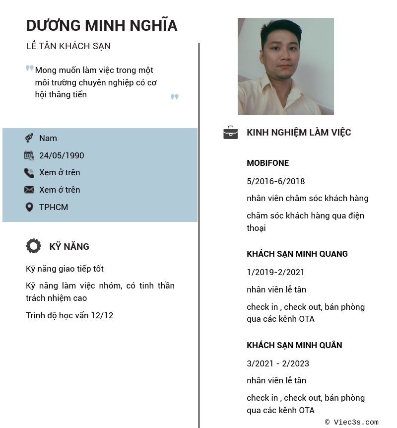 CV ứng viên