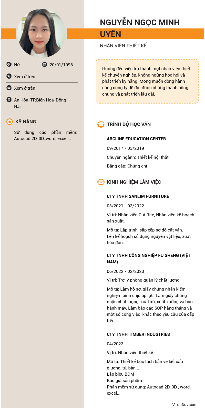 CV ứng viên