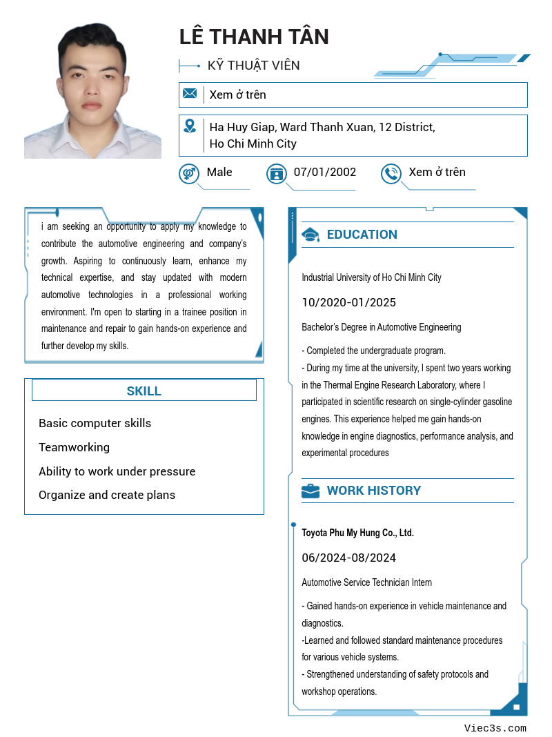 CV ứng viên