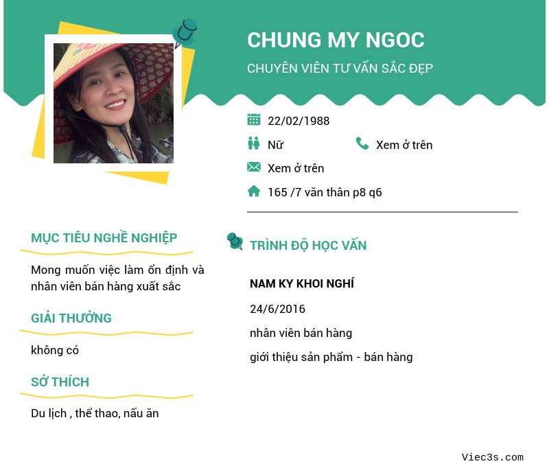 CV ứng viên