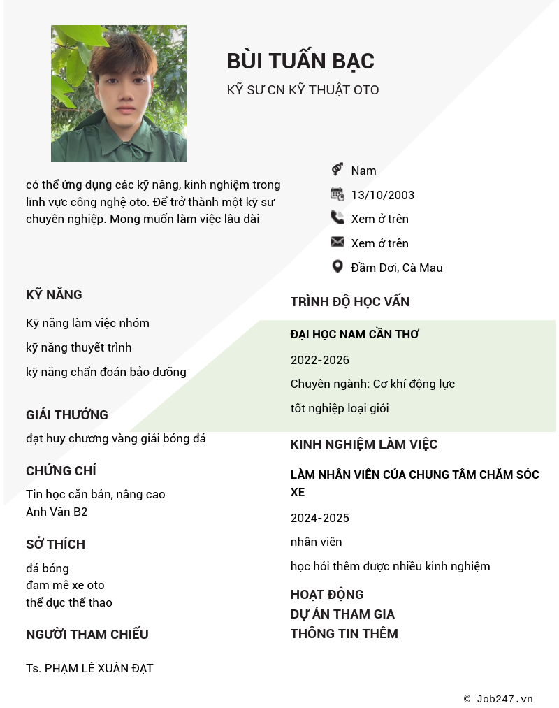 CV ứng viên