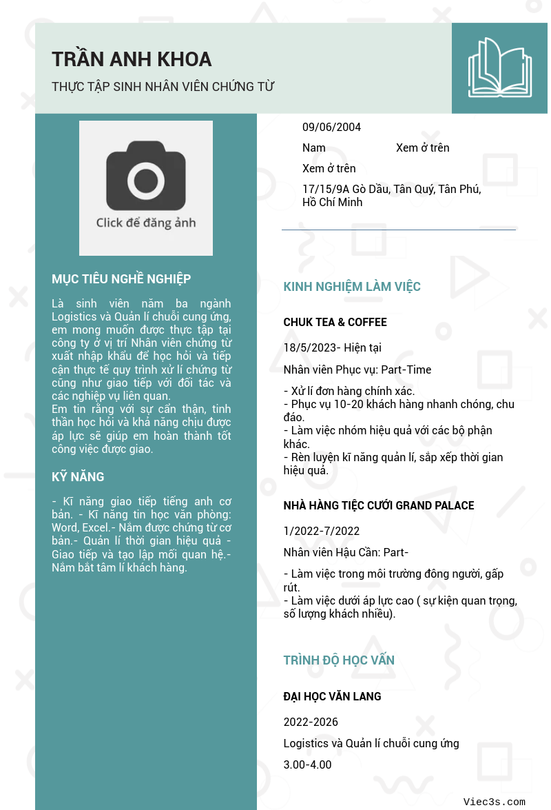 CV ứng viên