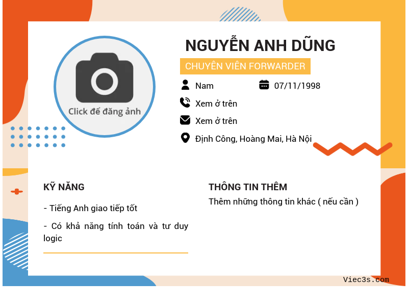 CV ứng viên