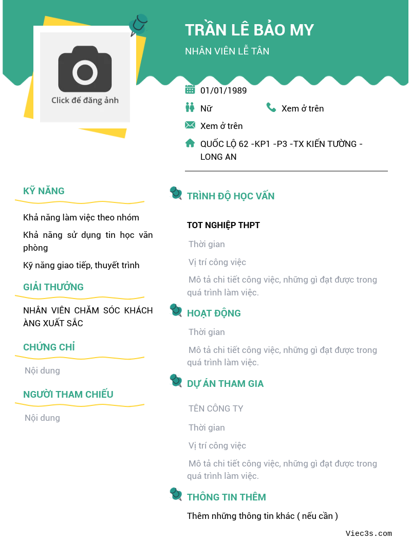 CV ứng viên