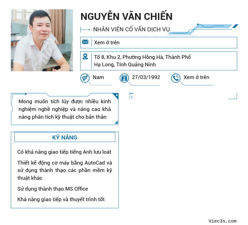 CV ứng viên