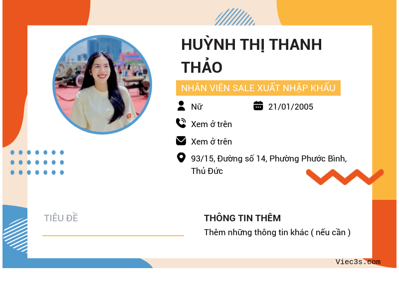 CV ứng viên