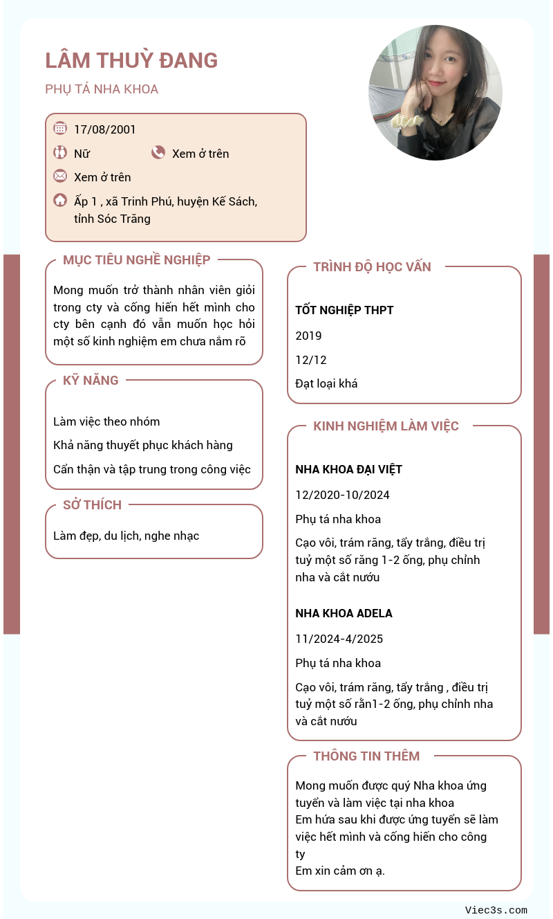 CV ứng viên