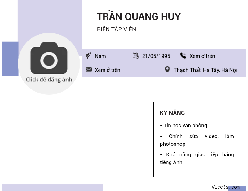 CV ứng viên