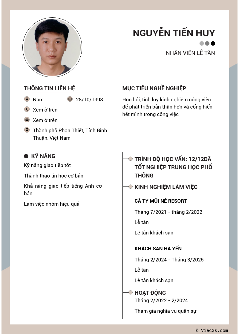 CV ứng viên