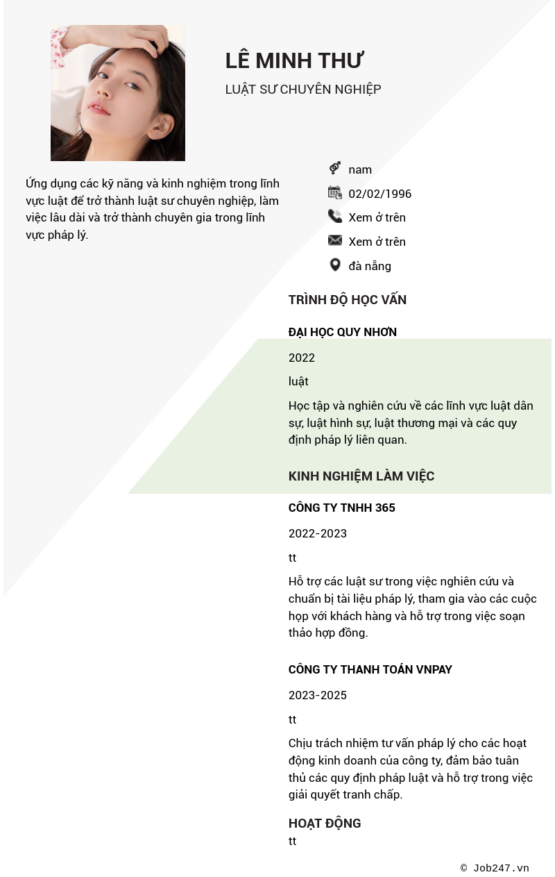 CV ứng viên