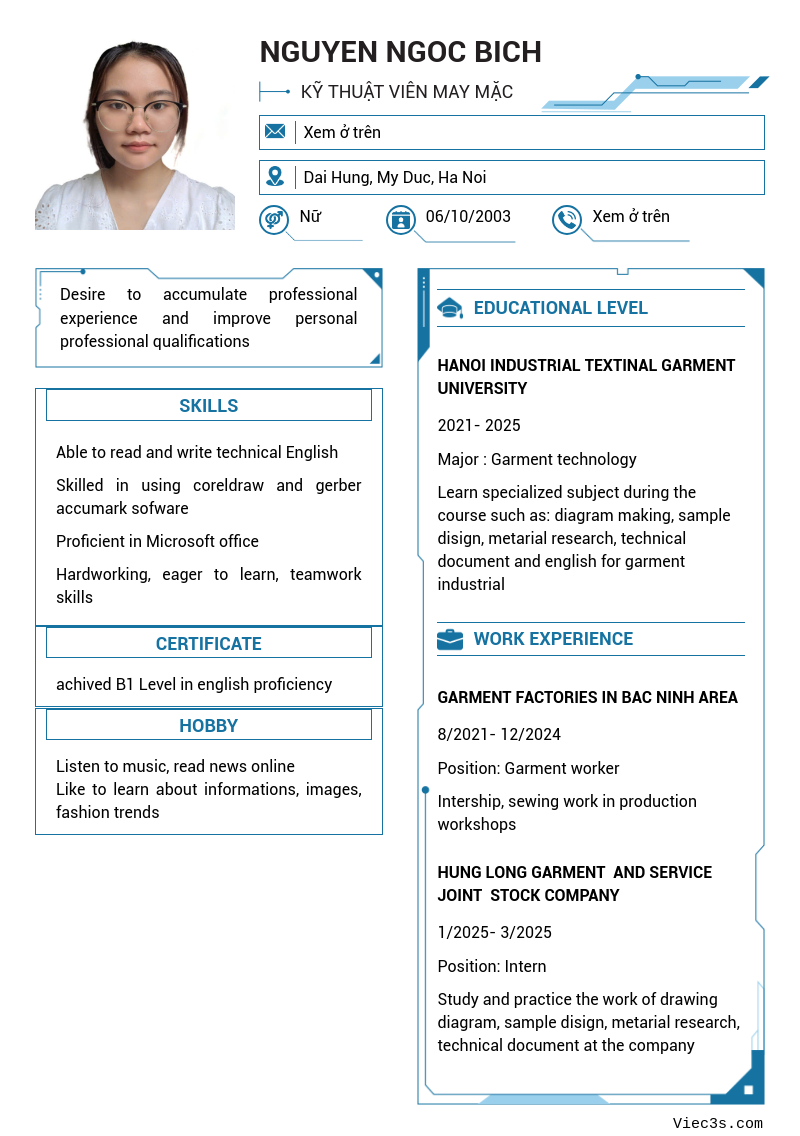 CV ứng viên