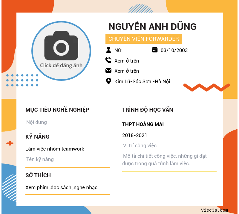 CV ứng viên