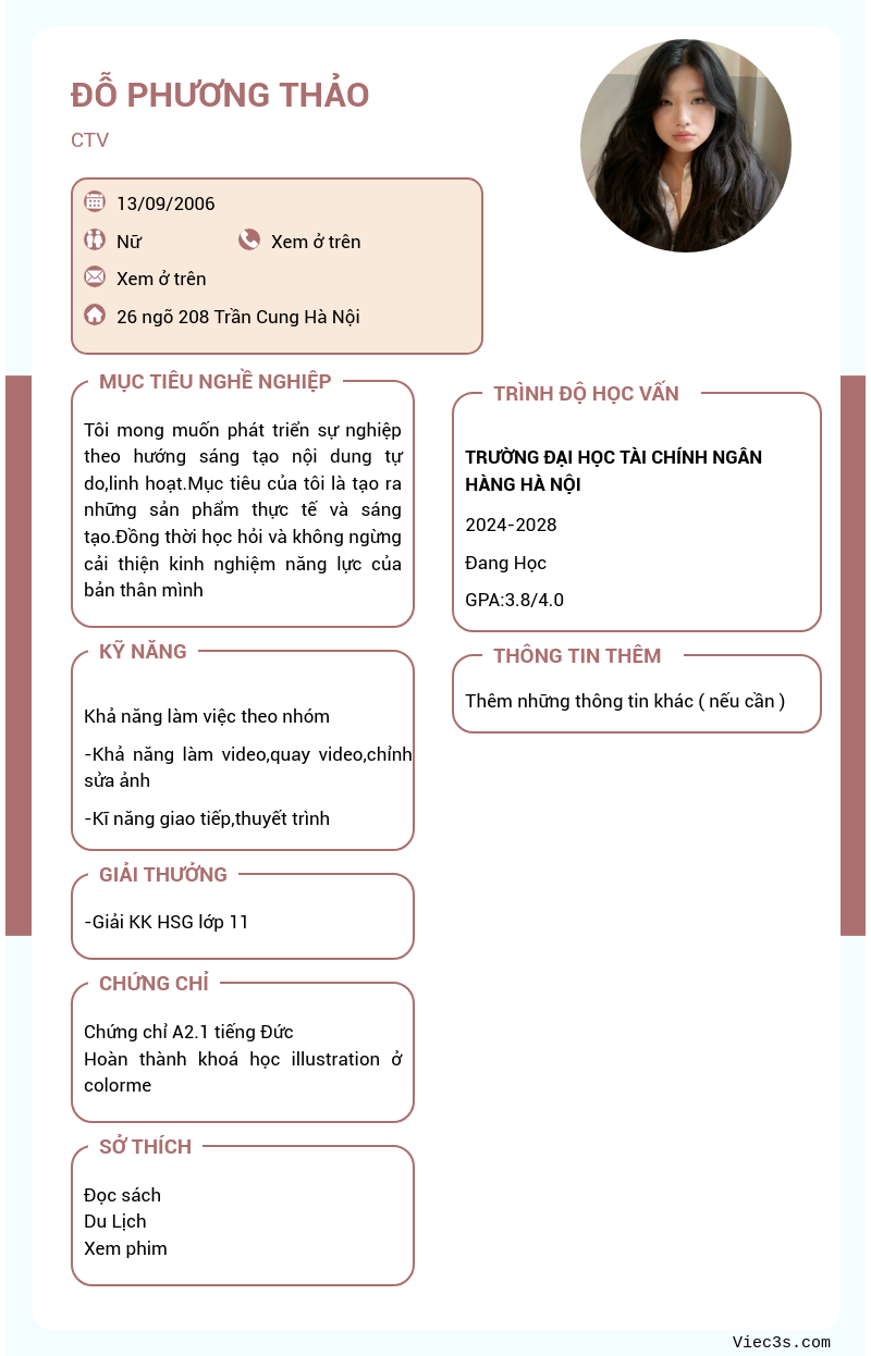 CV ứng viên