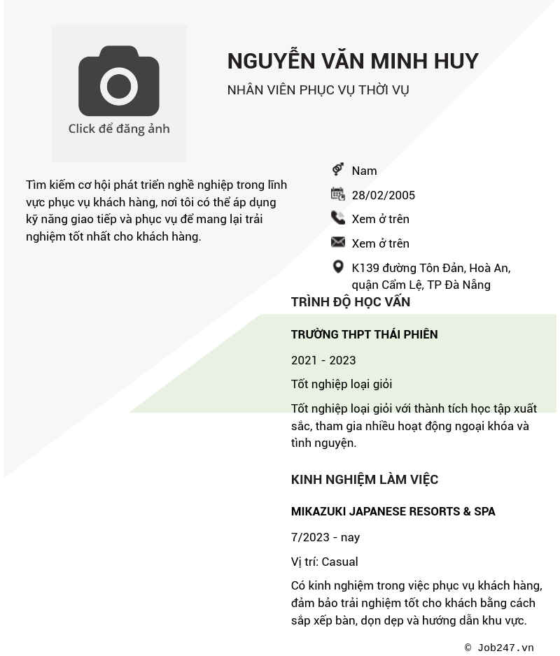 CV ứng viên