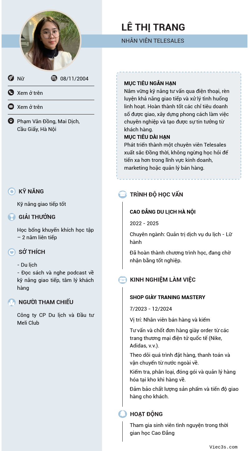 CV ứng viên