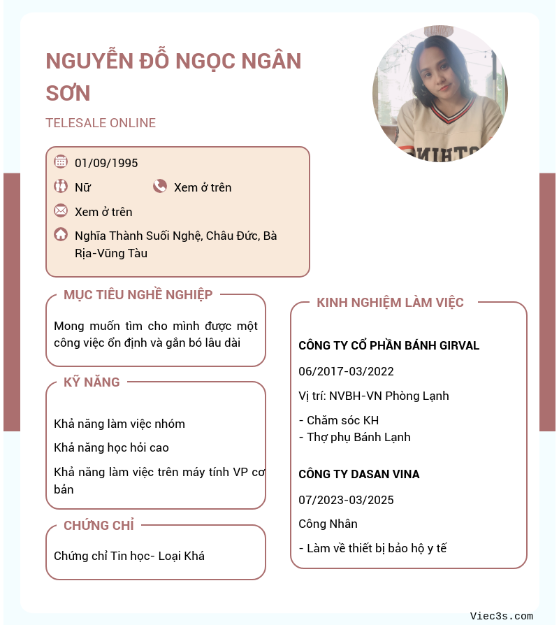 CV ứng viên