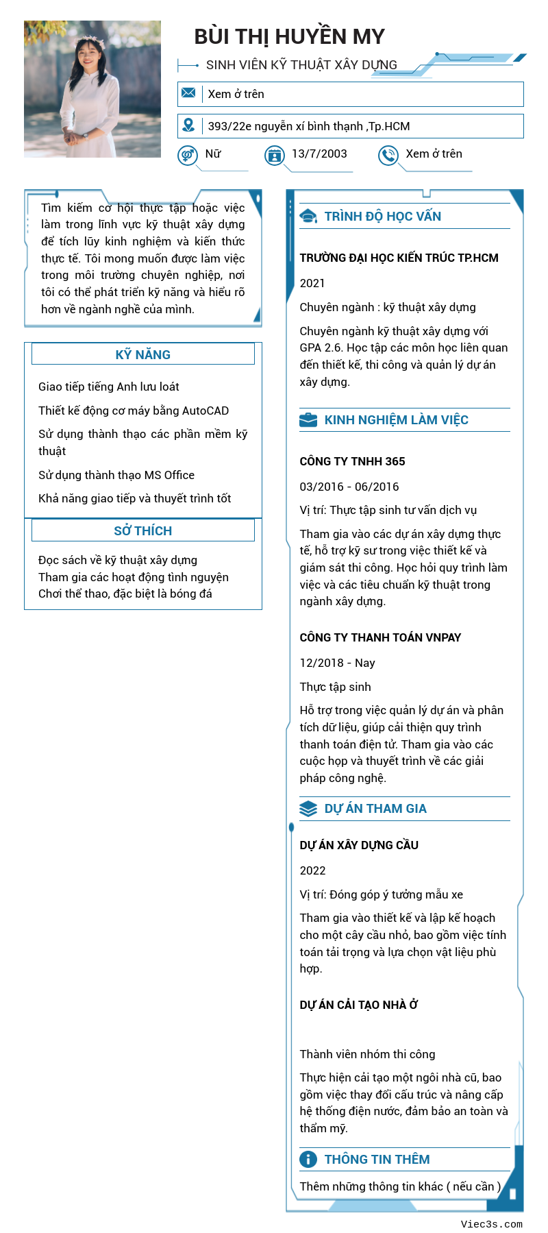 CV ứng viên