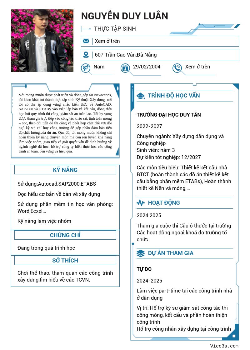 CV ứng viên