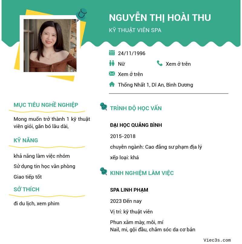 CV ứng viên