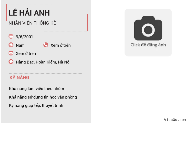 CV ứng viên