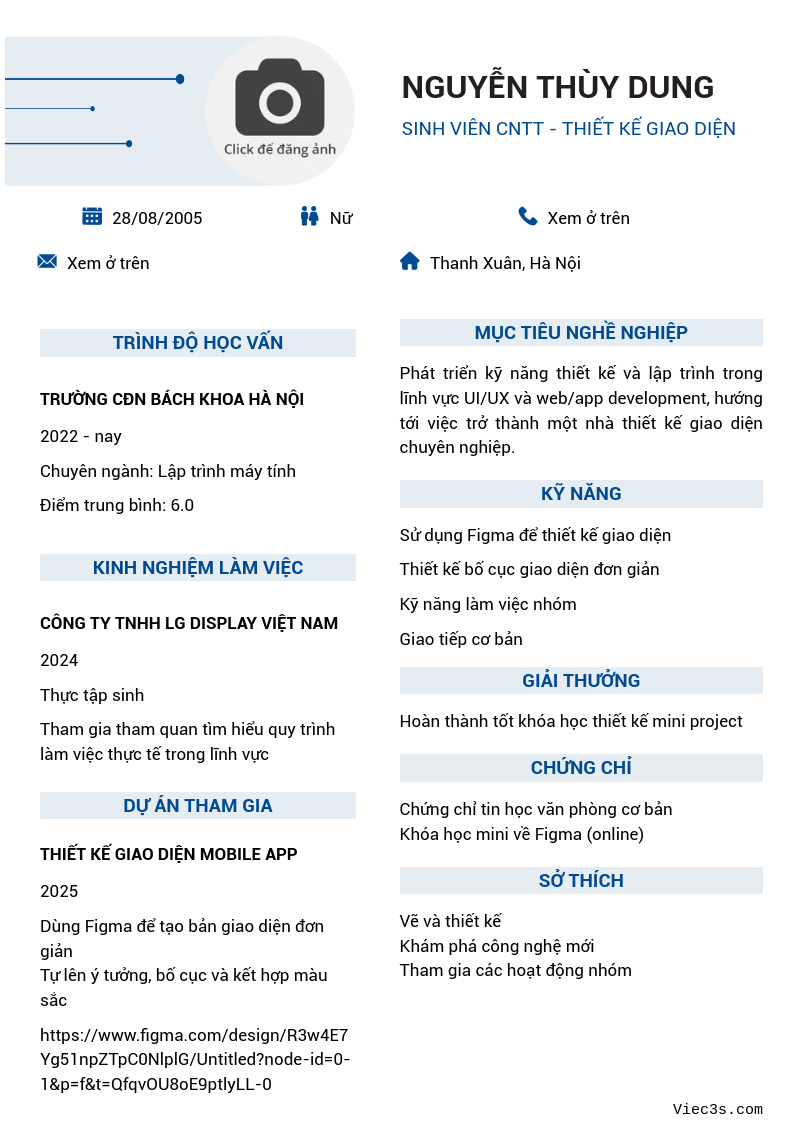 CV ứng viên