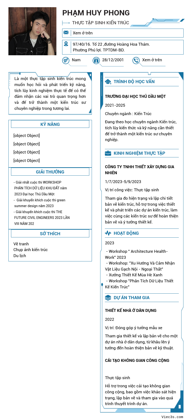 CV ứng viên