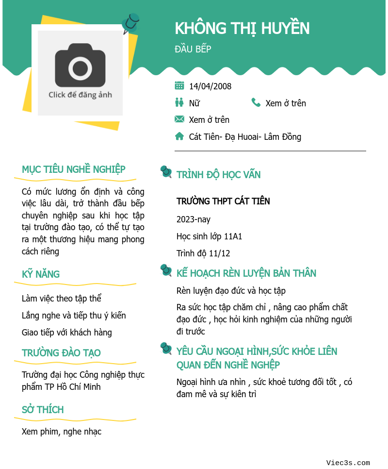 CV ứng viên