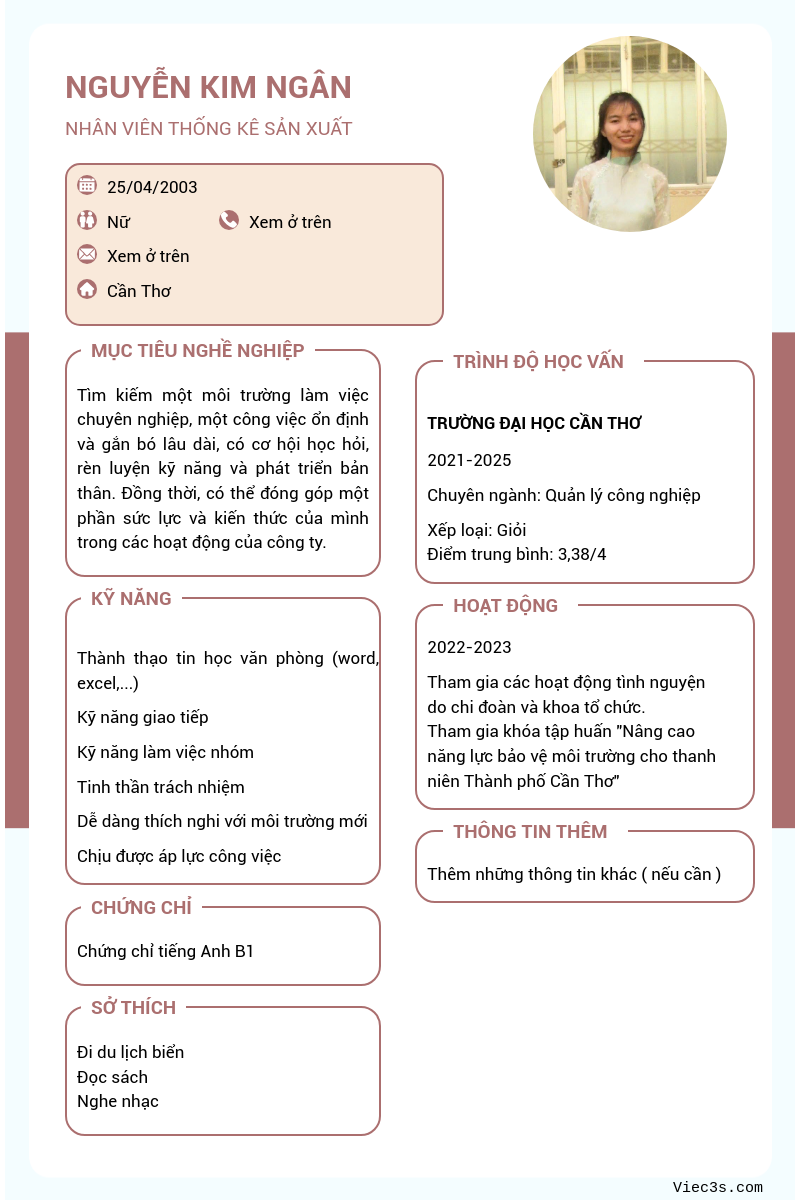 CV ứng viên