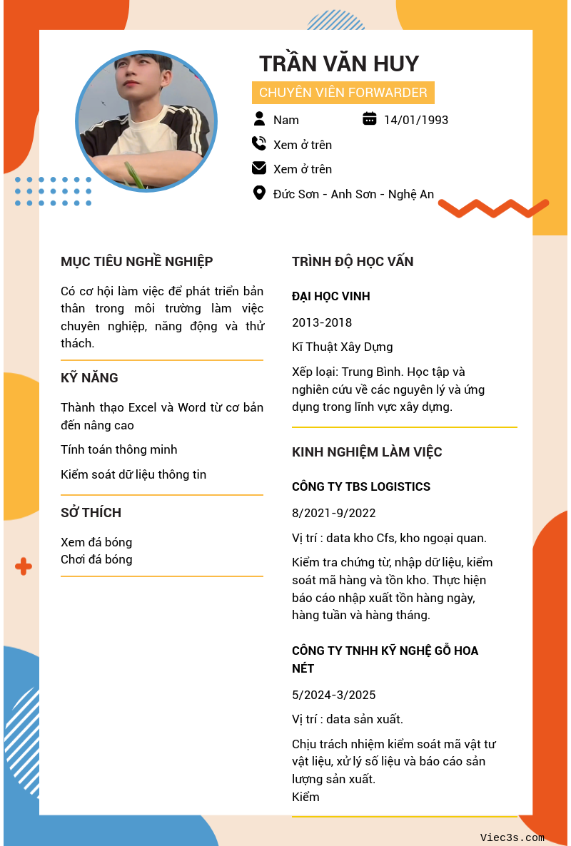 CV ứng viên