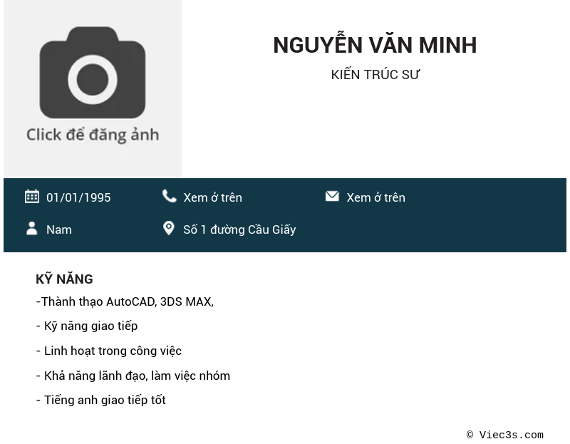 CV ứng viên