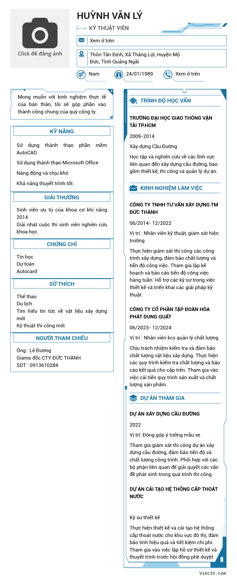 CV ứng viên