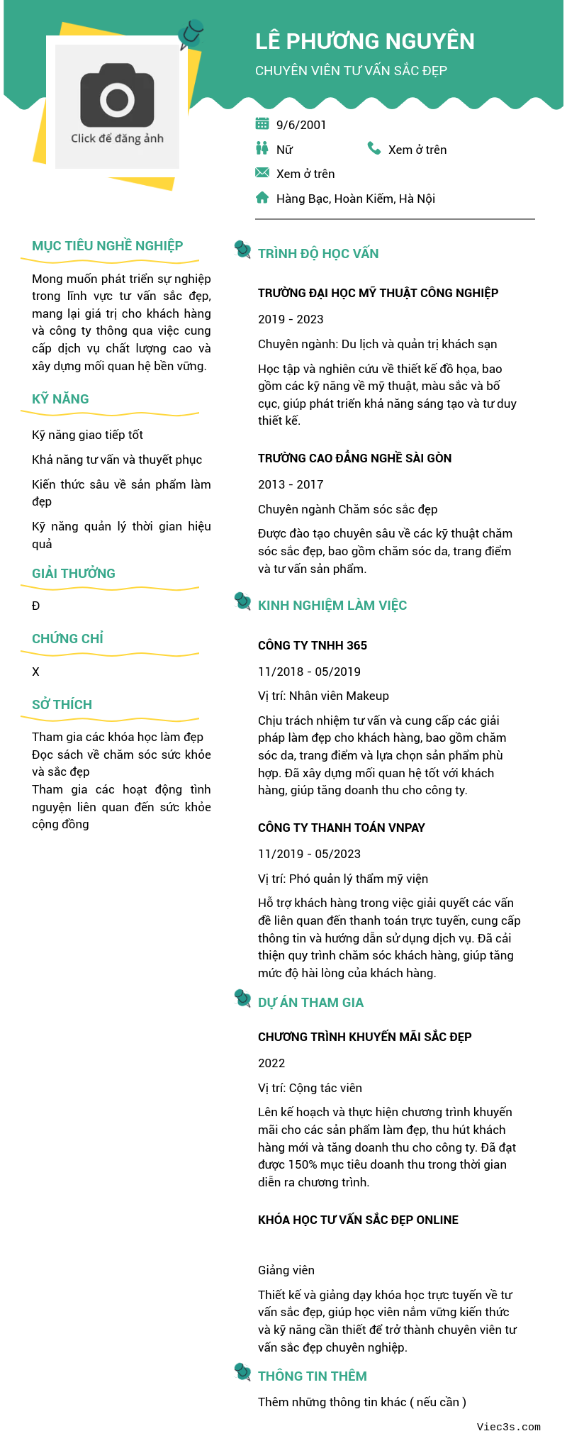 CV ứng viên