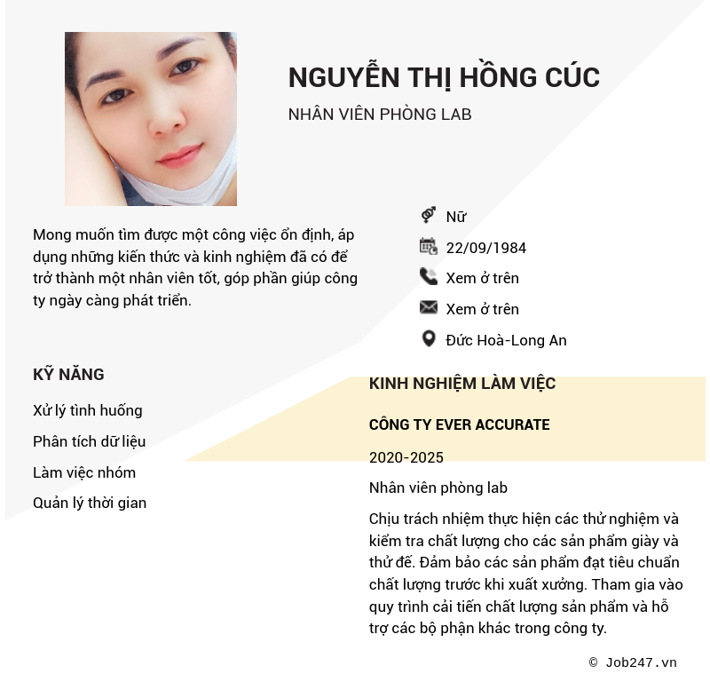 CV ứng viên