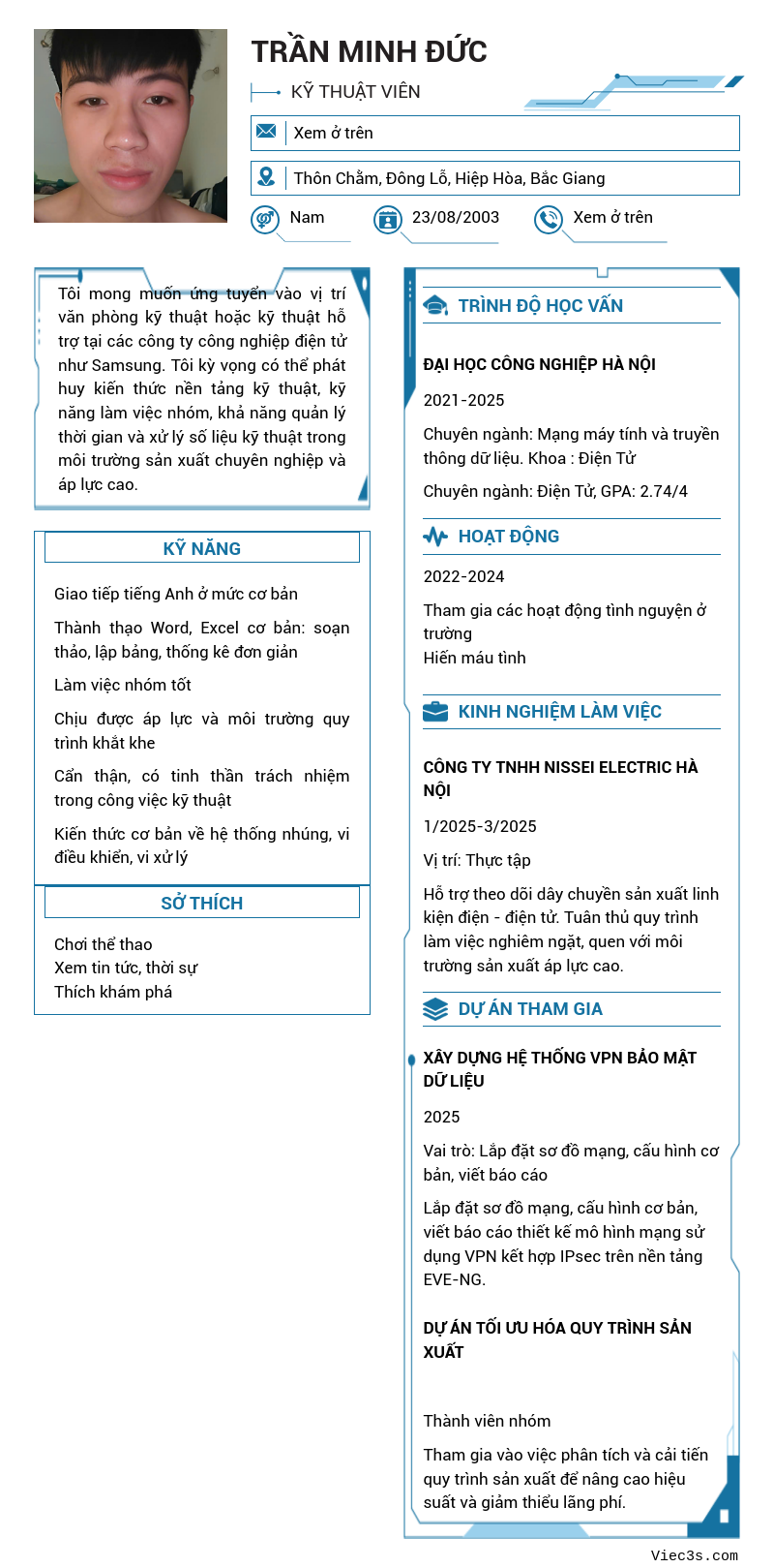 CV ứng viên