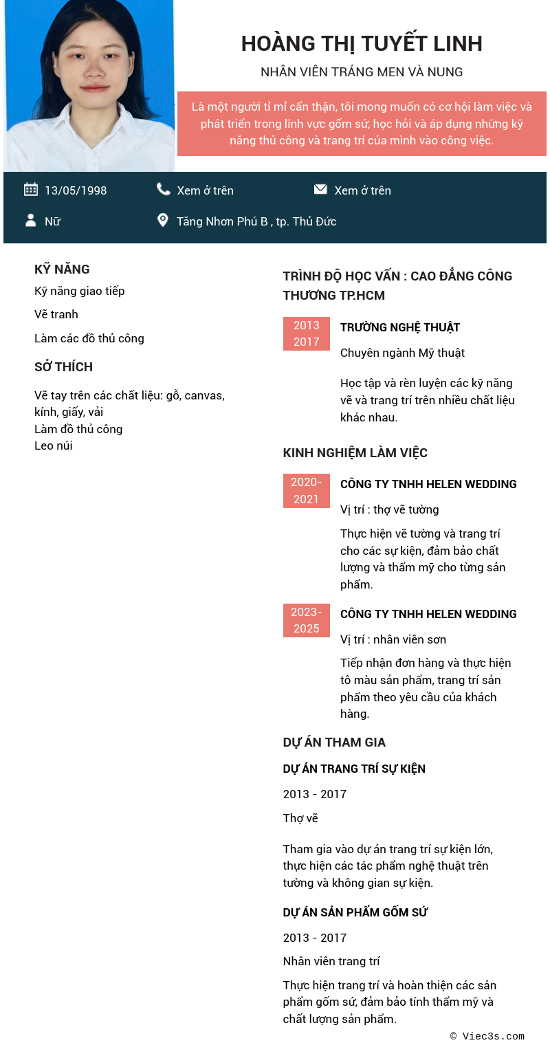 CV ứng viên