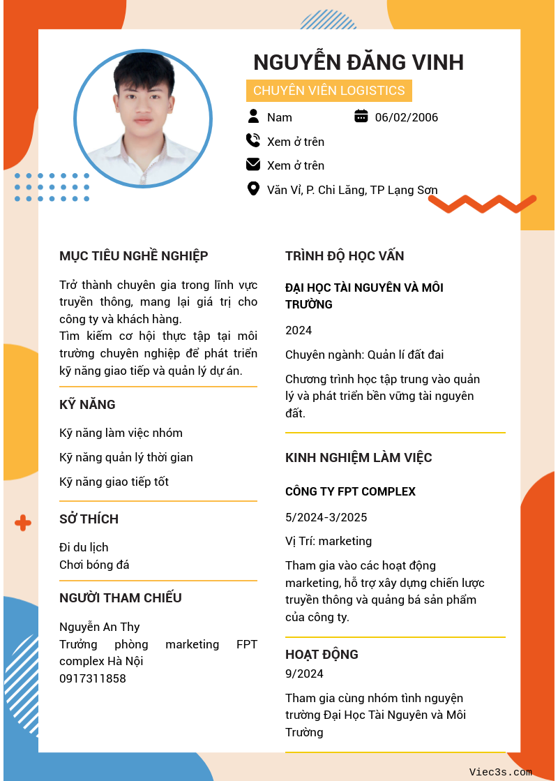 CV ứng viên