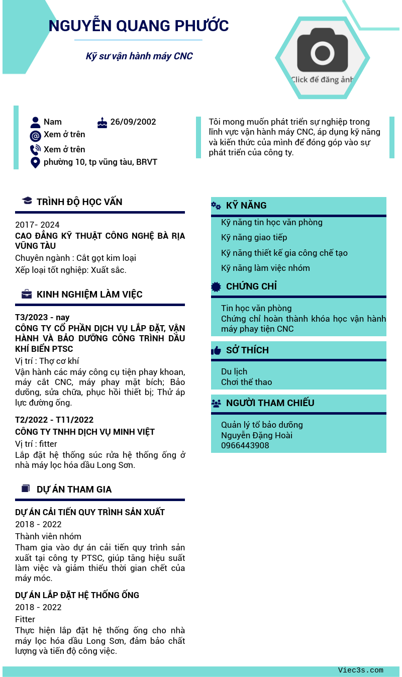 CV ứng viên