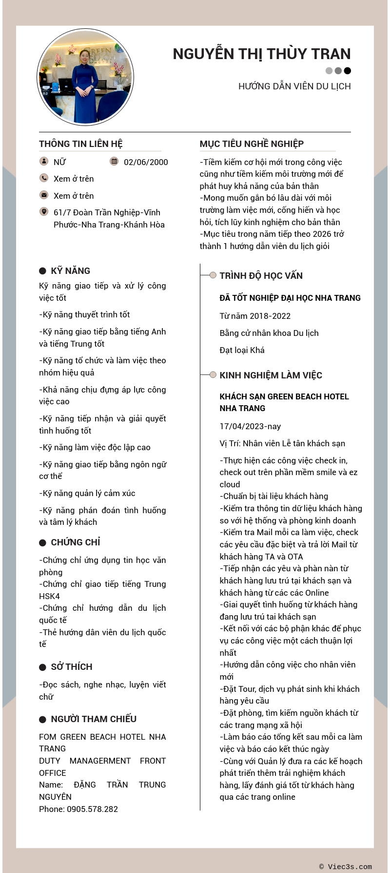 CV ứng viên