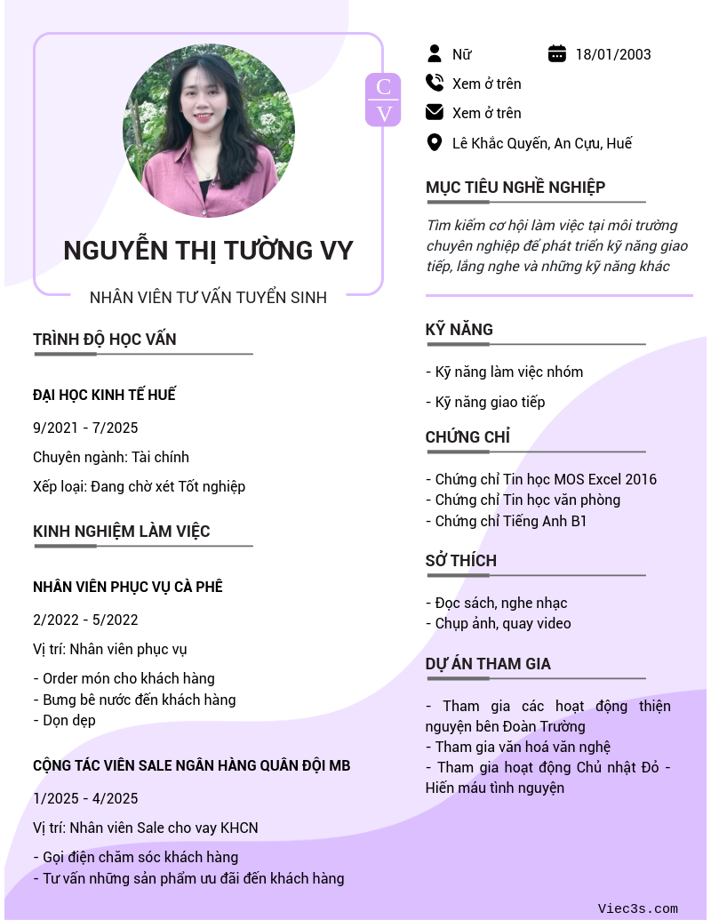 CV ứng viên