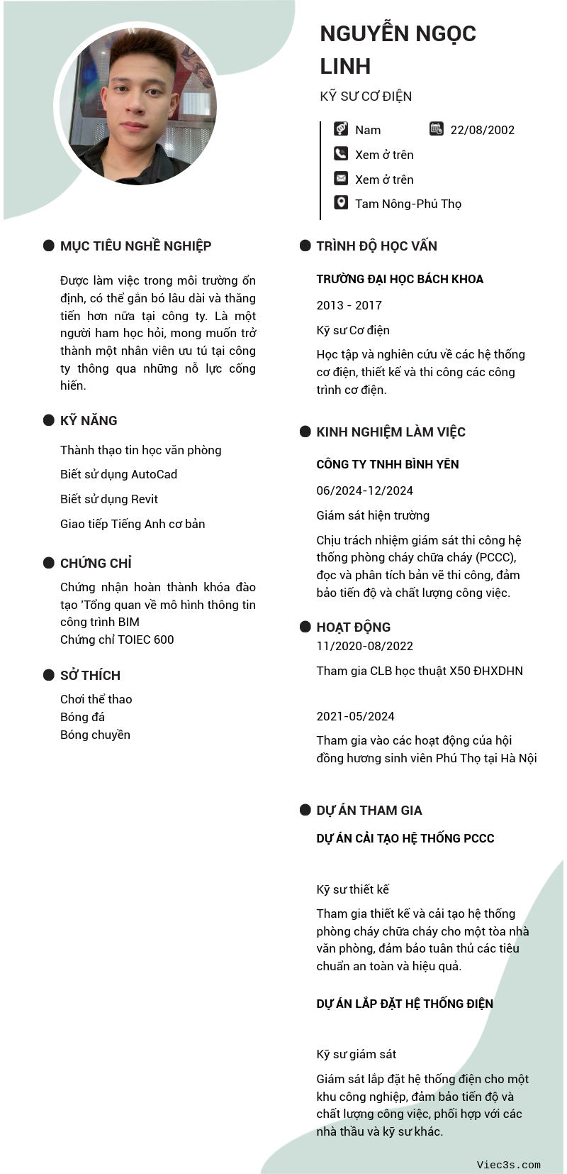 CV ứng viên