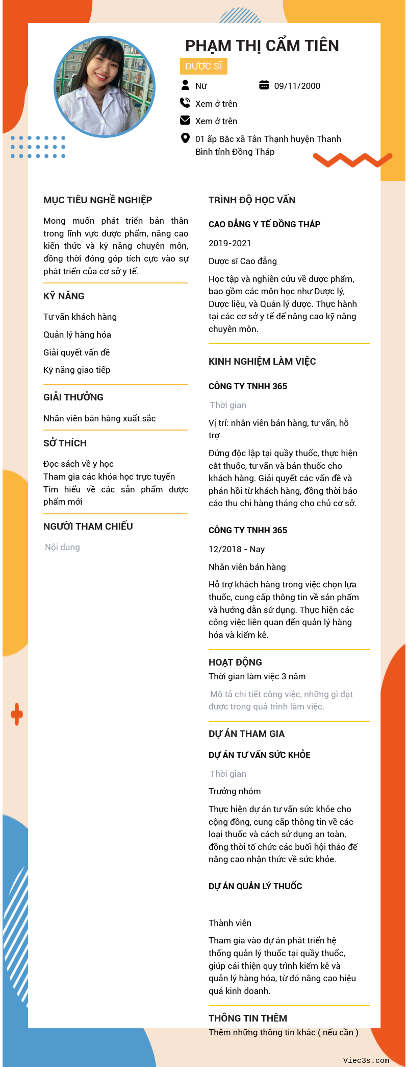 CV ứng viên
