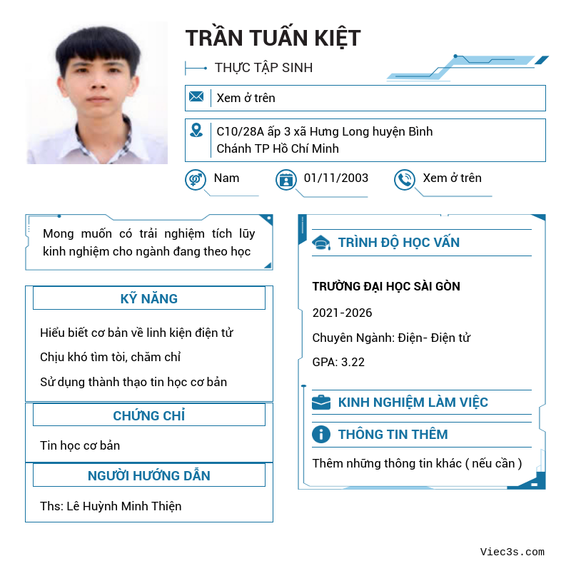 CV ứng viên