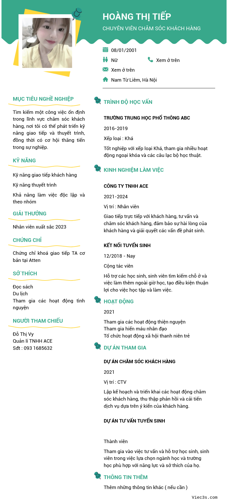 CV ứng viên