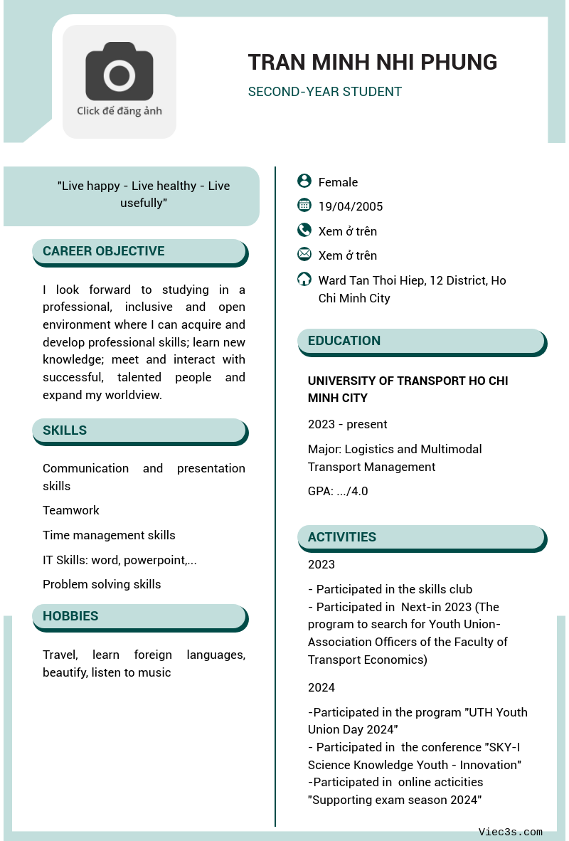 CV ứng viên