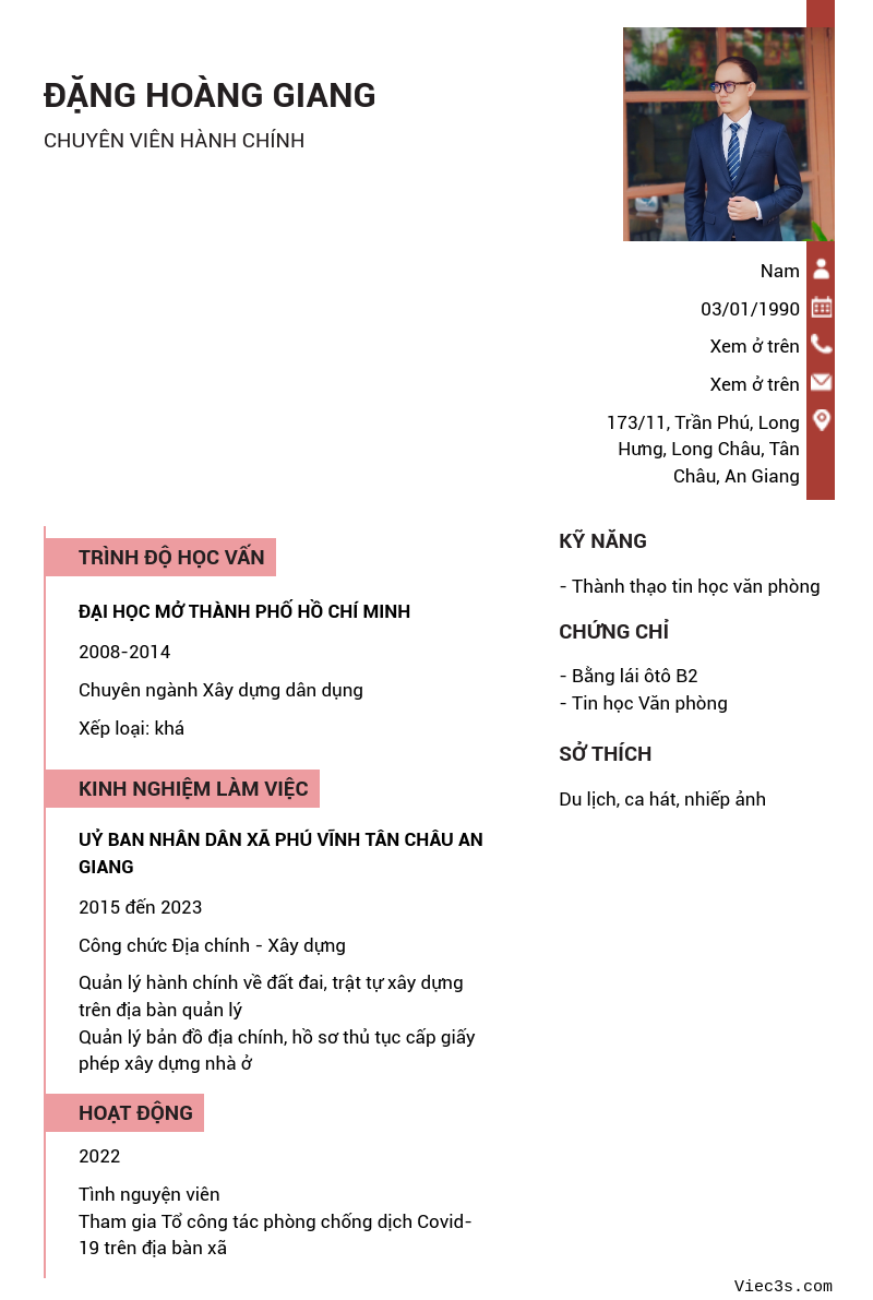 CV ứng viên