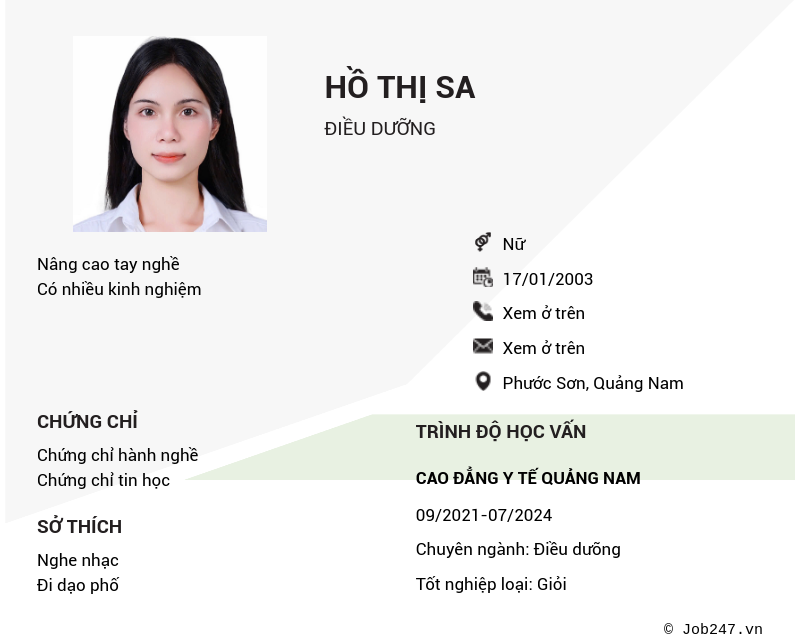 CV ứng viên