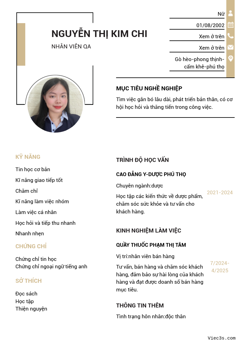CV ứng viên