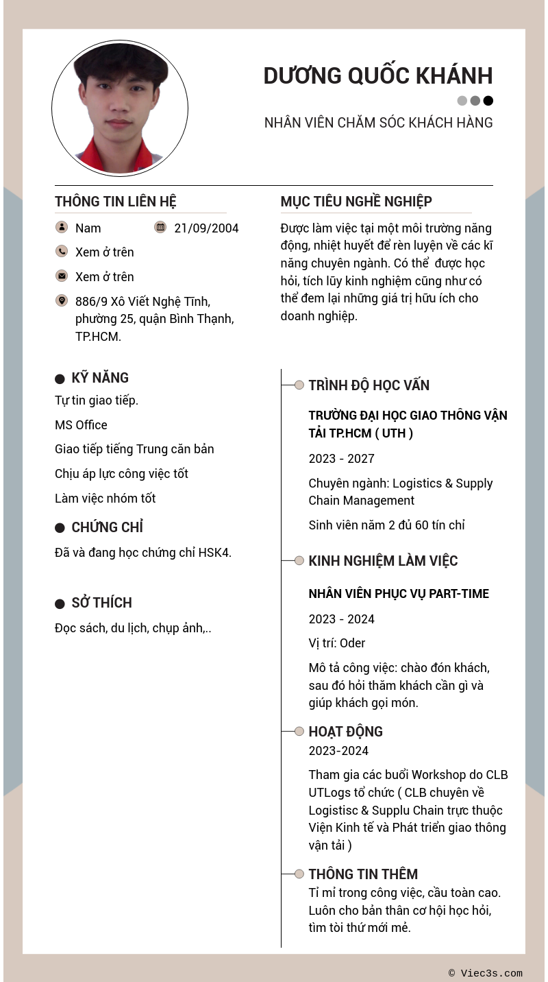 CV ứng viên