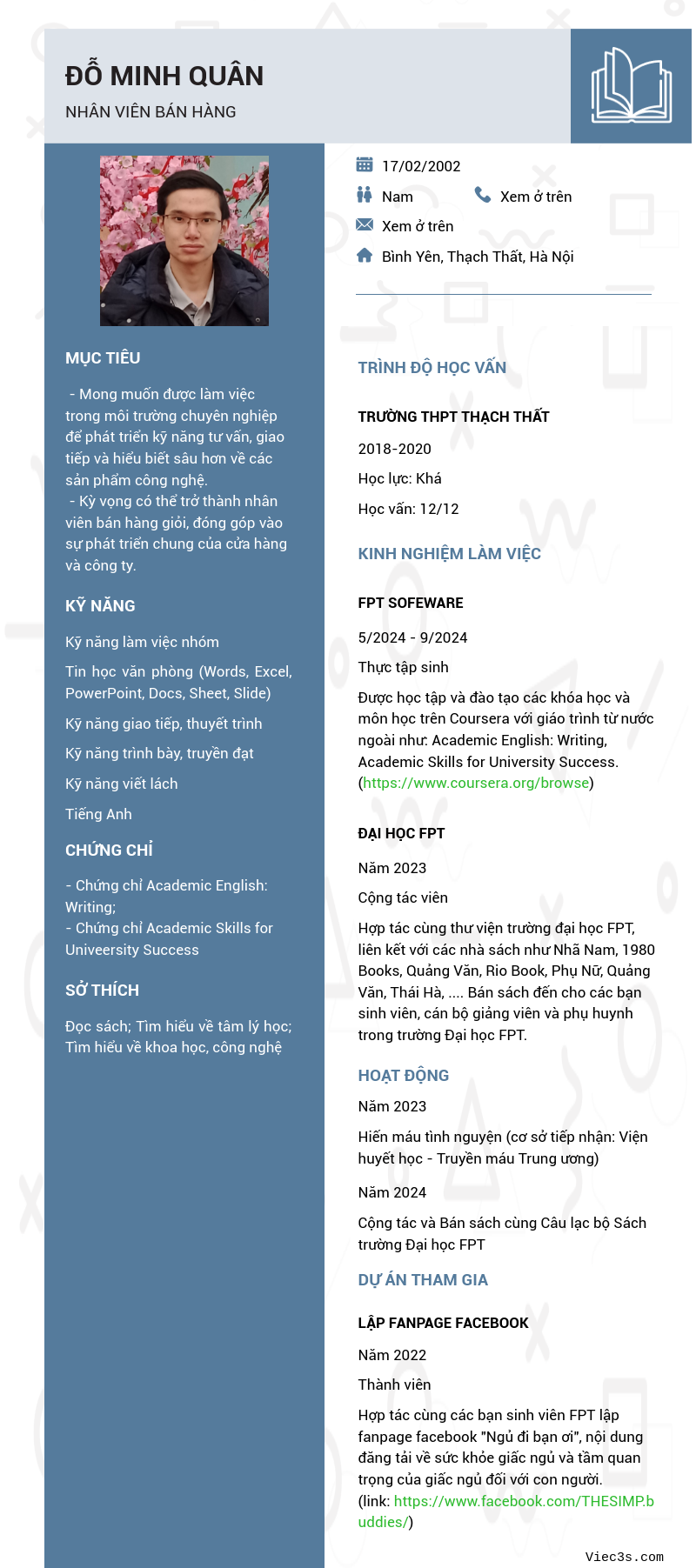 CV ứng viên